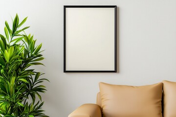 Vibrant indoor plant placed elegantly in a bright living room adding a touch of nature to the inviting home environment