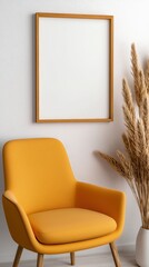 Comfortable chair gracefully positioned next to a lush indoor plant in a cozy setting creating a relaxed ambiance