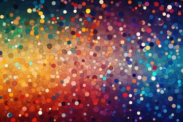 Colorful bokeh circles pattern in background for decoration or creative abstract design