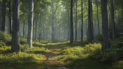 Fototapeta premium Abstraction of nature – fantasy forest