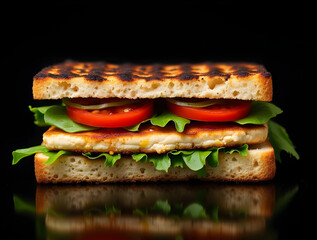 sandwich on a background