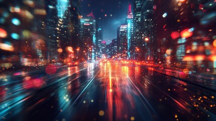 Fototapeta premium Endless road - an abstract journey