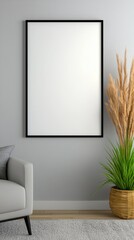 Lush green plant positioned in a tastefully designed living room adding freshness and vitality to the space