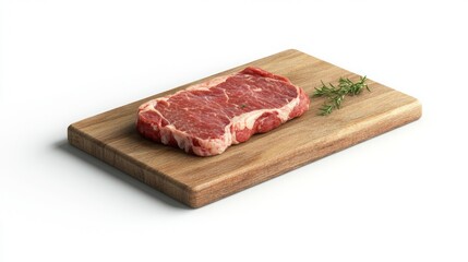 Clean kitchen: meat on a white background