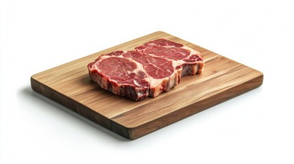 Appetizing raw meat on a kitchen board