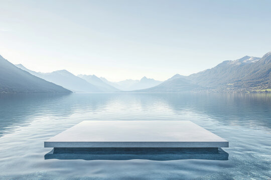 The stage is made of glass