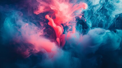 A double exposure effect in an ethereal pink marble oil painting