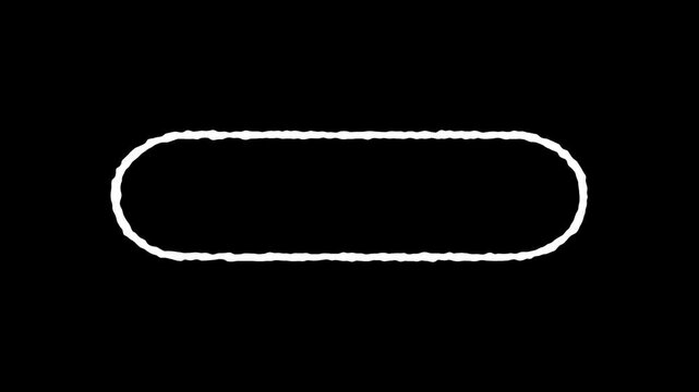Scribble Rounded Rectangle lower third Hand-Drawn Animation in 4K and HD for UI Elements and Design