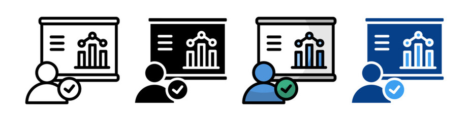 Attendance Icon Set Multiple Style Collection