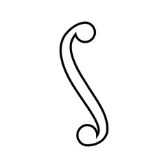 Decorative icon vector. Ornaments elements illustration sign. Decorative elements symbol or logo.