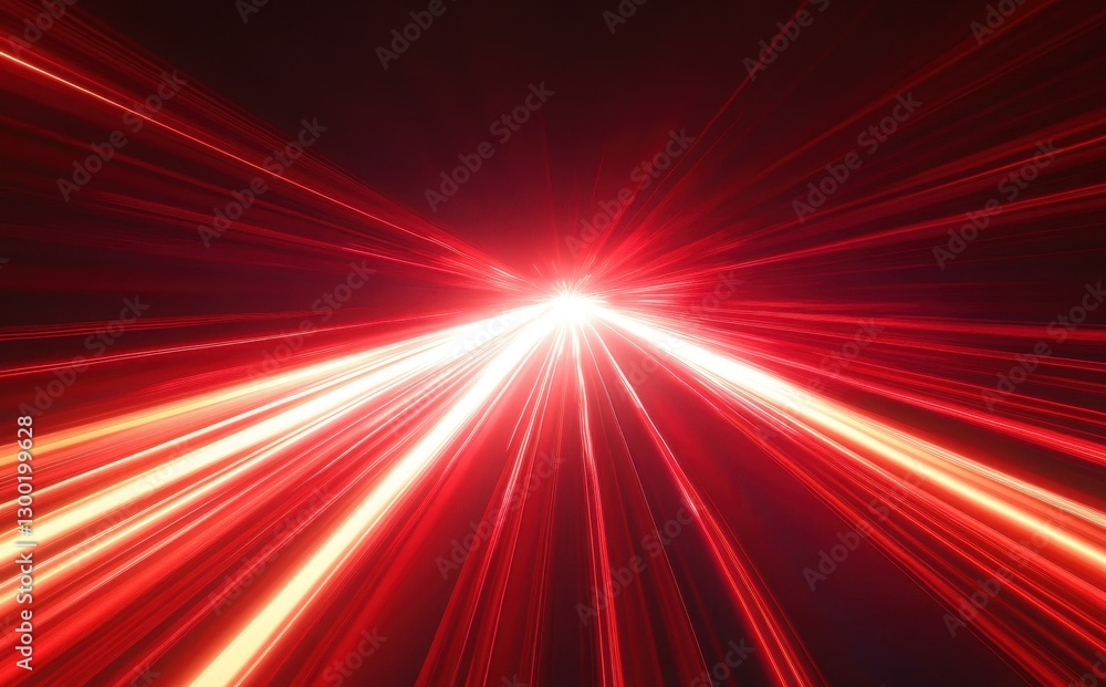 Poster dynamic red light rays with a dark background creating a sense of motion and energy in a stunning vi