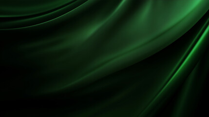 elegant green silk fabric background with smooth folds, perfect for luxury branding, fashion design, and textile presentations