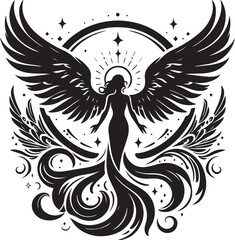 Celestial guardian illustration