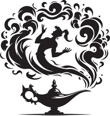 Genie vector illustration
