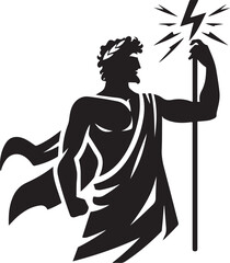 Greed god figure vector illustration