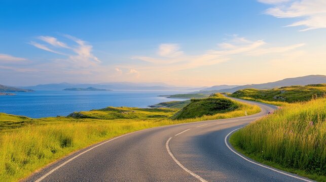 Infinite Choices: Road Curving into Infinity Loop Signifying Endless Consequences on Horizon