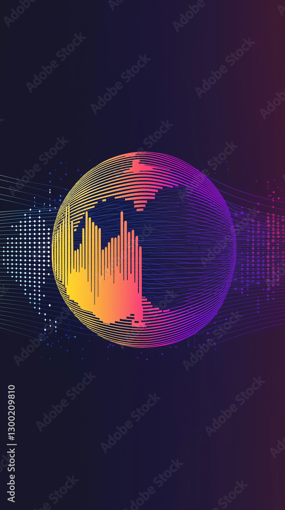 Poster exploring innovative audio platforms for music streaming interaction digital music libraries and pla