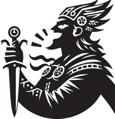 Norse trickster vector illustration