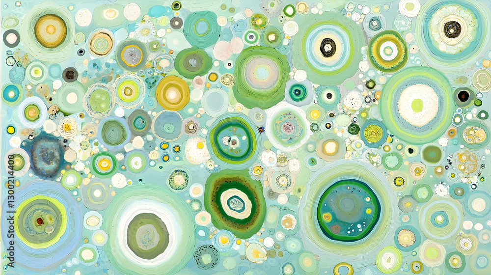 Wall mural abstract pastel circles background texture design for website or print