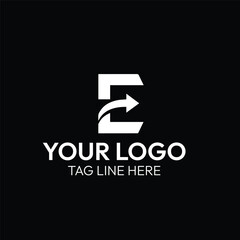 E Letter Logo with Arrow – Modern Business and Technology Branding