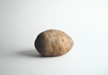 Fototapeta premium Fresh Raw Sweet Potato on White Background