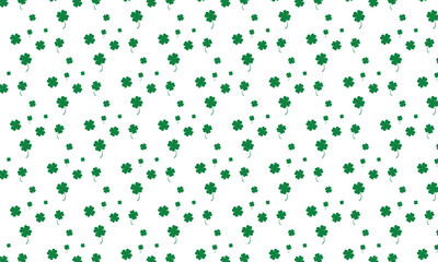St Patrick's day background design of shamrock leaves vector illustration