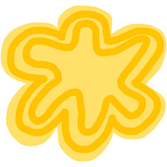 Yellow flower doodle 