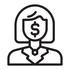 Investor  line icon