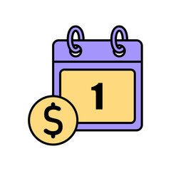 Icon a salary, isolated against a clean background.