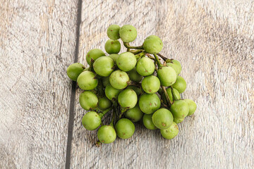 Raw ripe wild pea eggplant
