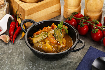 Yellow THai curry with beef