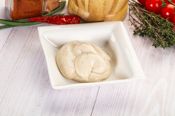 Burger sauce in the bowl