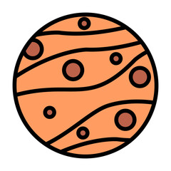 Fototapeta premium Mars Icon