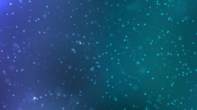 Abstract blurry dots random moving with shiny light background 4k