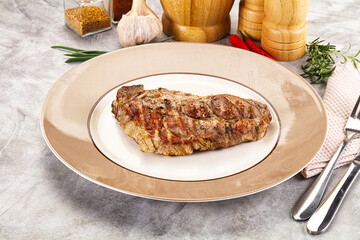 Grilled pork sirloin for dinner