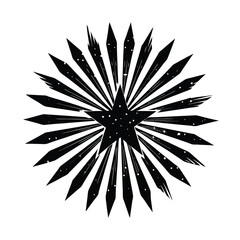 Obraz premium black and white snowflake