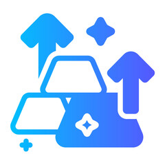 Gold Ingots gradient icon
