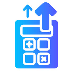 Calculator gradient icon