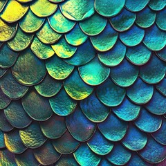 snake skin pattern. vibrant blue, green, yellow, and black scales