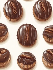 Obraz premium Coffee beans tumble over an immaculate white surface, highlighting their deep shades and shine, perfect for culinary and coffee-themed projects