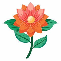 flower illustration on white background