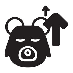 bear glyph icon