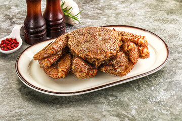 Delicous gurmet Steamed hairy crab