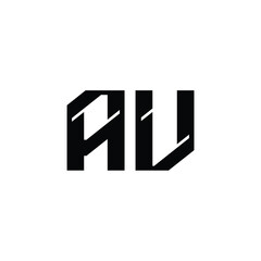 AV monogram logo design letter text name symbol monochrome logotype alphabet character simple logo
