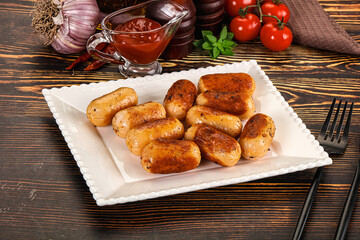 Roasted chicken mini sausages for breakfast
