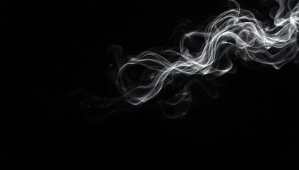 Abstract smoke design on a black background