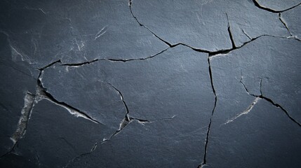 Obraz premium Cracked Dark Gray Surface