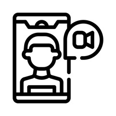 video call line icon