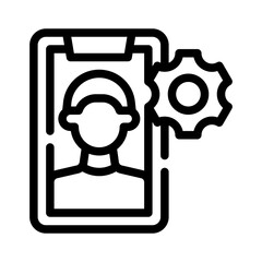 video call line icon