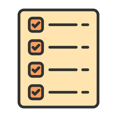 Fototapeta premium List Icon